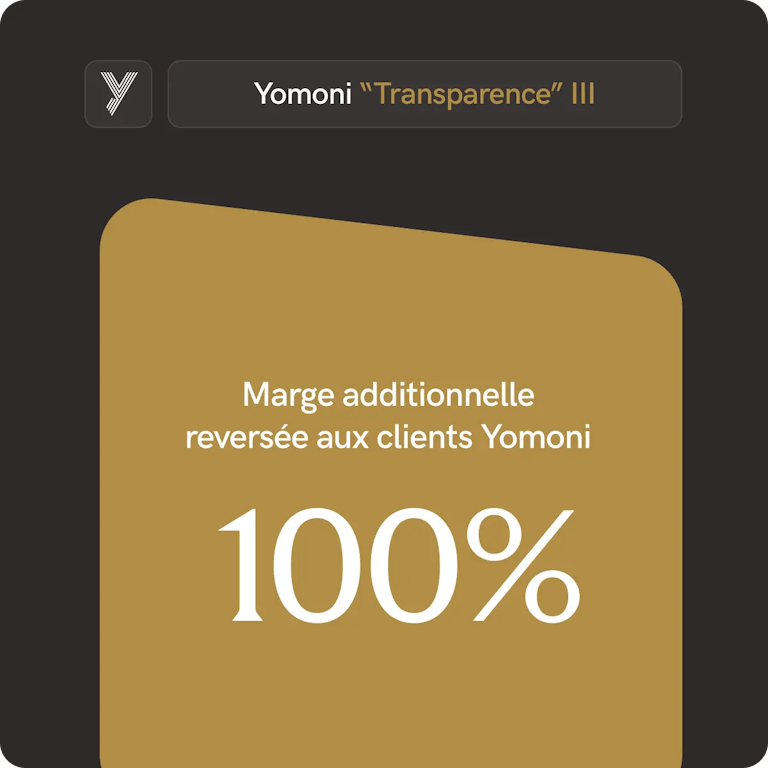 Mage additionnelle de 100% réservée aux clients Yomoni.
